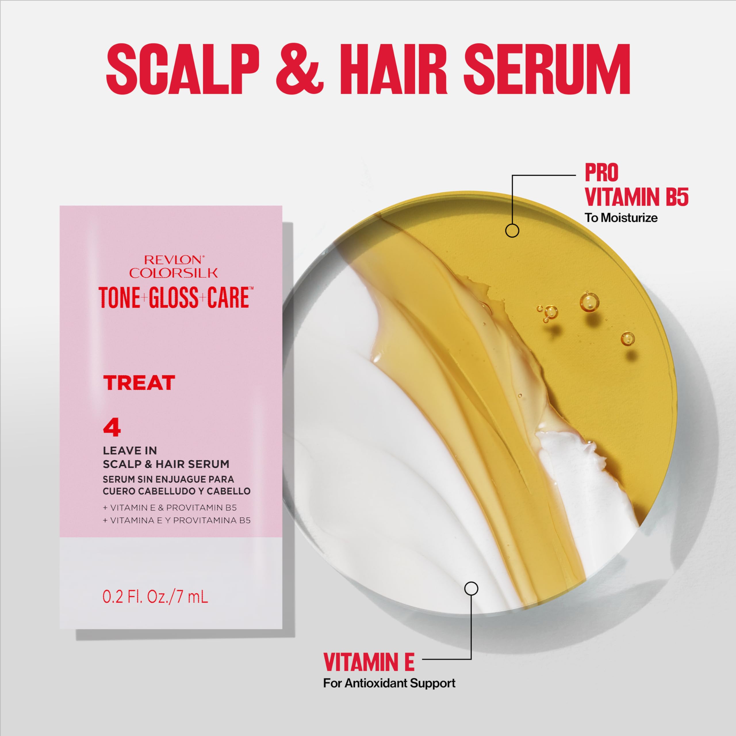 Revlon ColorSilk Tone + Gloss + Care Demi Permanent Hair Color, Dye Kit with Leave-In Scalp and Haircare Serum, 2x Shinier, 4x Stronger, 5A Medium Ash Brown, 4.5 fl oz